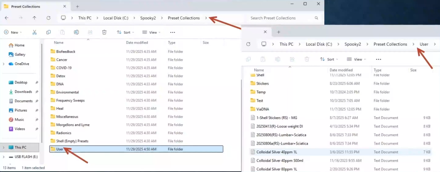 Saved Presets