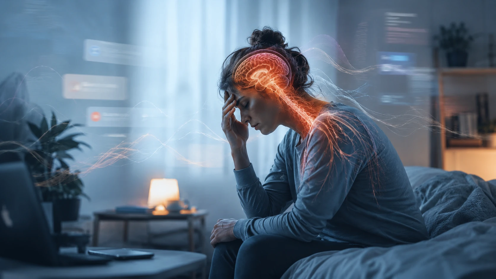 Überlastetes Nervensystem durch anhaltenden Stress